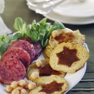 PANELLE DI CECI ALLA PAPRIKA E COTECHINO - 3966