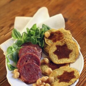 PANELLE DI CECI ALLA PAPRIKA E COTECHINO - 3967