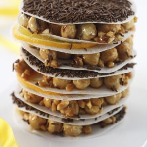 TORRETTA DI NOCCIOLE ARANCE CANDITE CIOCCOLATO - 4039