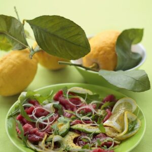 CARPACCIO CON AVOCADO PORRI LIMONE E PEPE - 4094