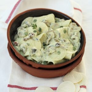 CROXETTI LIGURI CON SCALOGNO PANNA CURRY FUNGHI MAGGIORANA - 4103