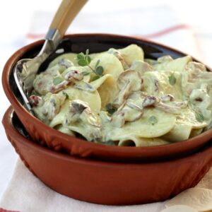 CROXETTI LIGURI CON SCALOGNO PANNA CURRY FUNGHI MAGGIORANA - 4105