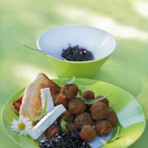 POLPETTINE DI CARNE MISTA CON QUARTIROLO PREZZEMOLO E MARMELLATA DI RIBES - 4238