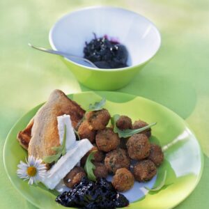 POLPETTINE DI CARNE MISTA CON QUARTIROLO PREZZEMOLO E MARMELLATA DI RIBES - 4239