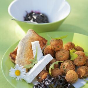 POLPETTINE DI CARNE MISTA CON QUARTIROLO PREZZEMOLO E MARMELLATA DI RIBES - 4243