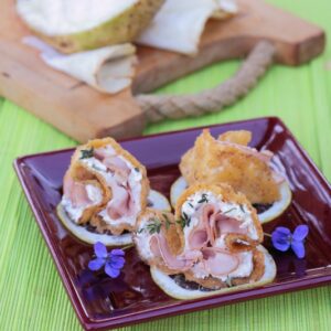 SEDANO RAPA IMPANATO E FRITTO CON CAPRINO AL TIMO E PROSCIUTTO DI PRAGA - 4270