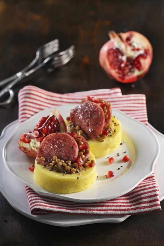 COTECHINO IN VOL AU VENT DI POLENTA - 4589