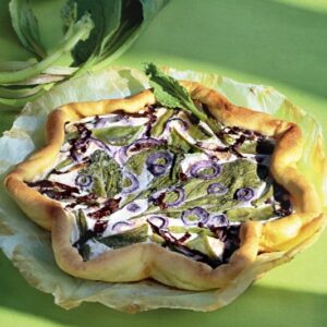 PICNIC - TORTA SALATA CON BORRAGINE CIPOLLA ROSSA FAGIOLINI RADICCHIO TACCOLE NOCE MOSCATA - 4747