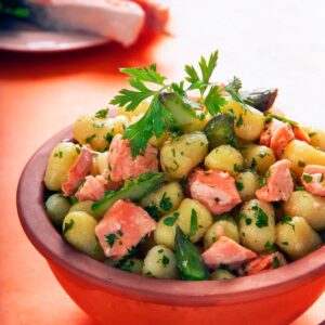 GNOCCHETTI AL SALMONE E ASPARAGI - 4774