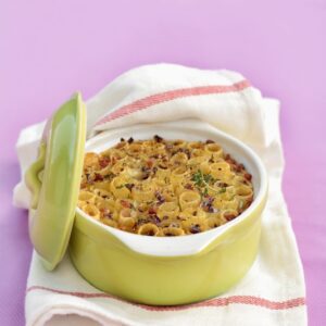 TIMBALLO DI TORTIGLIONI CON UOVO PROSCIUTTO DI PRAGA TIMO PEPE - 4982