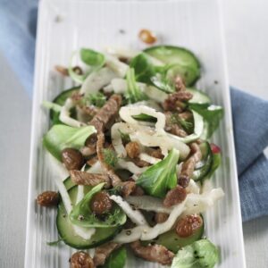 STRINGHE DI COPPA ALLACETO BALSAMICO CON FINOCCHI CETRIOLI UVETTA SONGINO PEPE - 5142