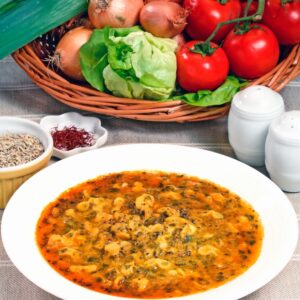 MINESTRA DI PESCE E LATTUGA ALLO ZAFFERANO - 539