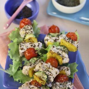 TACCHINO NEGLI SPIEDINI CON VERDURE - 5419