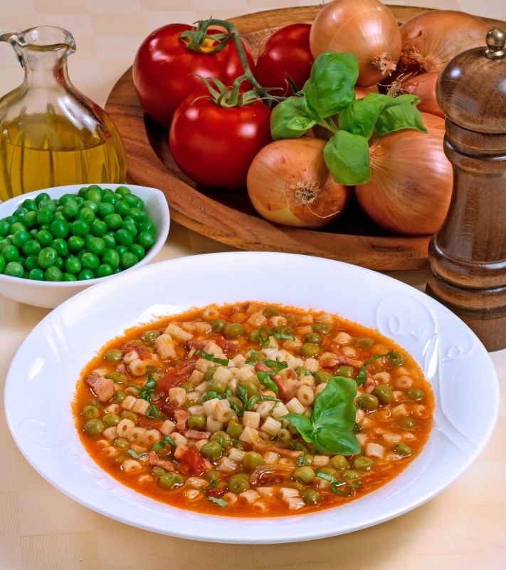 MINESTRA CON PISELLI E GUANCIALE - 541 - immagine 1