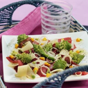 CARPACCIO CON CAVOLO ROMANESCO PORRI MAIS EMMENTAL - 5713