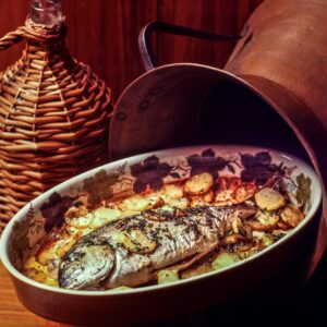 ORATA ALLA PUGLIESE AL FORNO CON PATATE