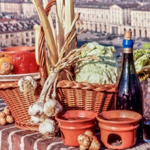 BAGNA CAUDA, BAGNA CAODA, TORINO, CUCINA REGIONALE, PIEMONTE, CARDI, ORTAGGI - 6054