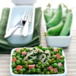 PROSCIUTTO E PISELLI AL BRANDY