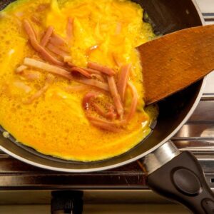 OMELETTE AL PROSCIUTTO (STEP 3)