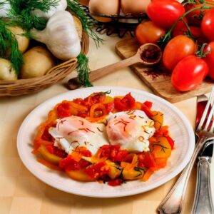 UOVA E PATATE ALLO ZAFFERANO