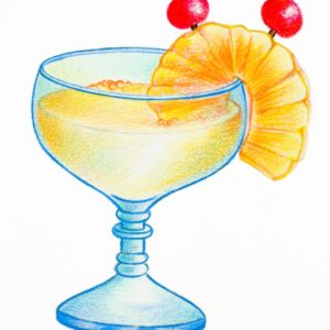 COCKTAIL CON ANANAS E CILIEGINE
