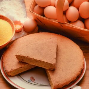 TORTA DI FARINA GIALLA E BIANCA