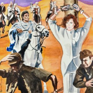 PRIGIONIERA LEGATA NEL DESERTO