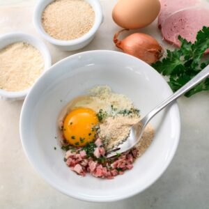 CORONCINE DI RISO CON INVOLTINI DI POLLO (STEP 1)