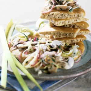PANCAKE CON INSALATA E FUNG