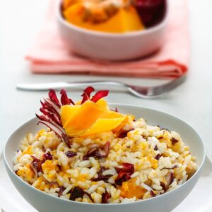 RISO ALLA CREMA DI ZUCCA E RADICCHIO - 1030