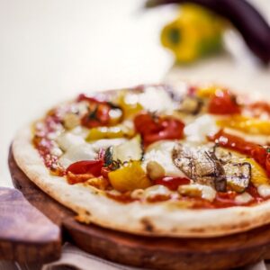 PIZZA CON PEPERONI E MELANZANE - S0203049