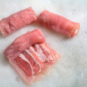 SPIEDINI DI TACCHINO AL BACON (STEP 1)