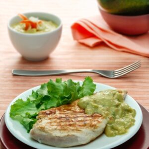 PETTI DI POLLO CON SALSA GUACAMOLE - 1073