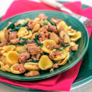 ORECCHIETTE AI FUNGHI, CATALOGNA E SALSICCIA - S 16 03 129 - 74472