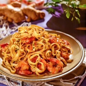 TAGLIOLINI E GAMBERETTI AL PROFUMO DI ZENZERO - S 18 02 173 - 75232