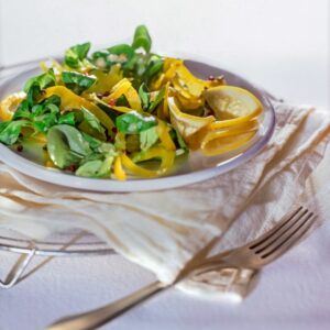 SONCINO E PEPERONI CON SALSA ALLO SCALOGNO