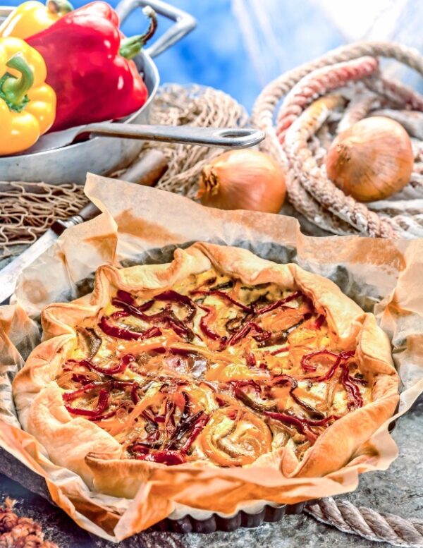 TORTA DI PEPERONI ROSSI E GIALLI - S 2100 - 0489