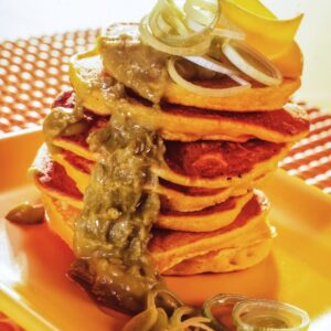 PANCAKES ALLA ZUCCA CON CREMA VERDE - S 21 04 022 - 76342