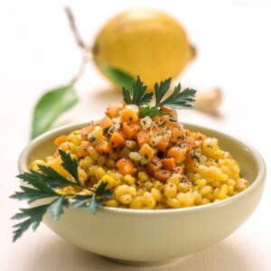 ORZOTTO ALLO ZAFFERANO CON GREMOLATA DI VERDURE - S2404191 - 77357