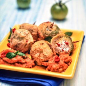 POMODORINI VERDI FRITTI ALLA CREMA DI POMODORO - S 2304288