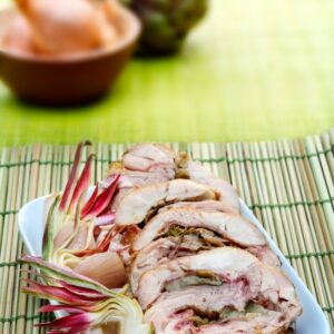 ROTOLO DI CONIGLIO AI CARCIOFI - 1159