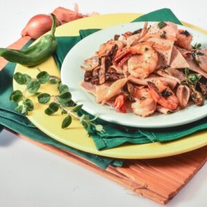 STRACCI DI GRANO SARACENO CON PEPERONCINI VERDI E GAMBERI - S 2503645 - 4913