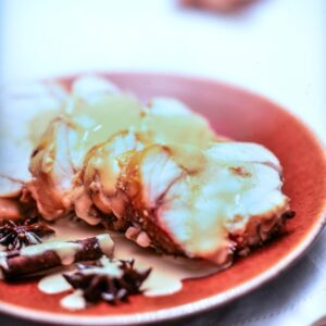ARROSTO DI PESCATRICE AL MIELE CON SALSA DI YOGURT - S 2304175 - 5104