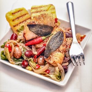 POLENTA CON INVOLTINI DI SOGLIOLE, FAGIOLI E SCAROLA - S 2504540 - 5301