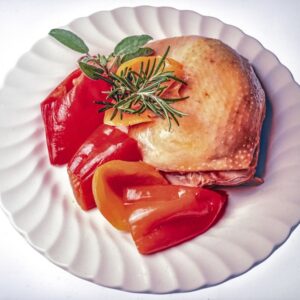 S 42920 COSCIA DI POLLO LESSO CON PEPERONI