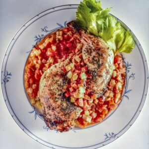 S 55940 COSCE DI POLLO CON RAGÙ DI VERDURE