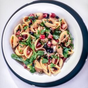 INSALATA DI PASTA CONCHIGLIE CON FAGIOLI NERI E SPECK - S 2200 - 5738