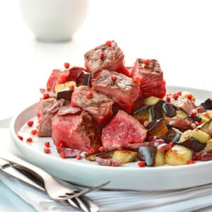 TAGLIATA AL PESTO DI OLIVE E MELANZANE E PEPE ROSA - 1193