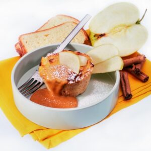 SFORMATINI DI PANE E MELE CON CREMA AL CARAMELLO - S15040133