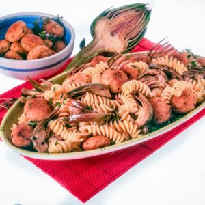FUSILLI AI CARCIOFI CON POLPETINE DI PESCE - S 1204287 - 6812